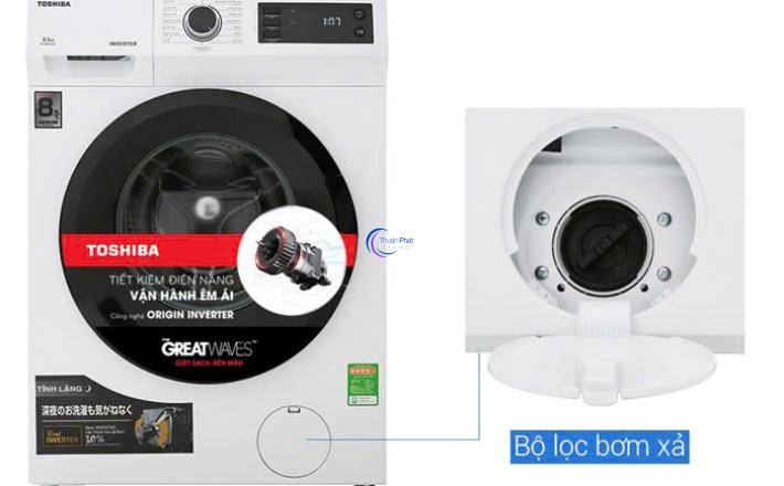 Máy giặt Toshiba Inverter 8.5 Kg TW-BH95S2V WK